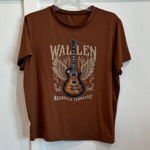 Wallen Nashville Tennessee Brown Graphic Tee - Women's Short Sleeve